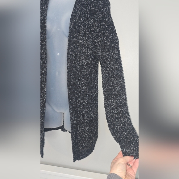 Express Knit Cardigan Sweater Black Womens Size Medium - Picture 3 of 10